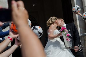 Reportage Mariage : la sortie de l'Eglise